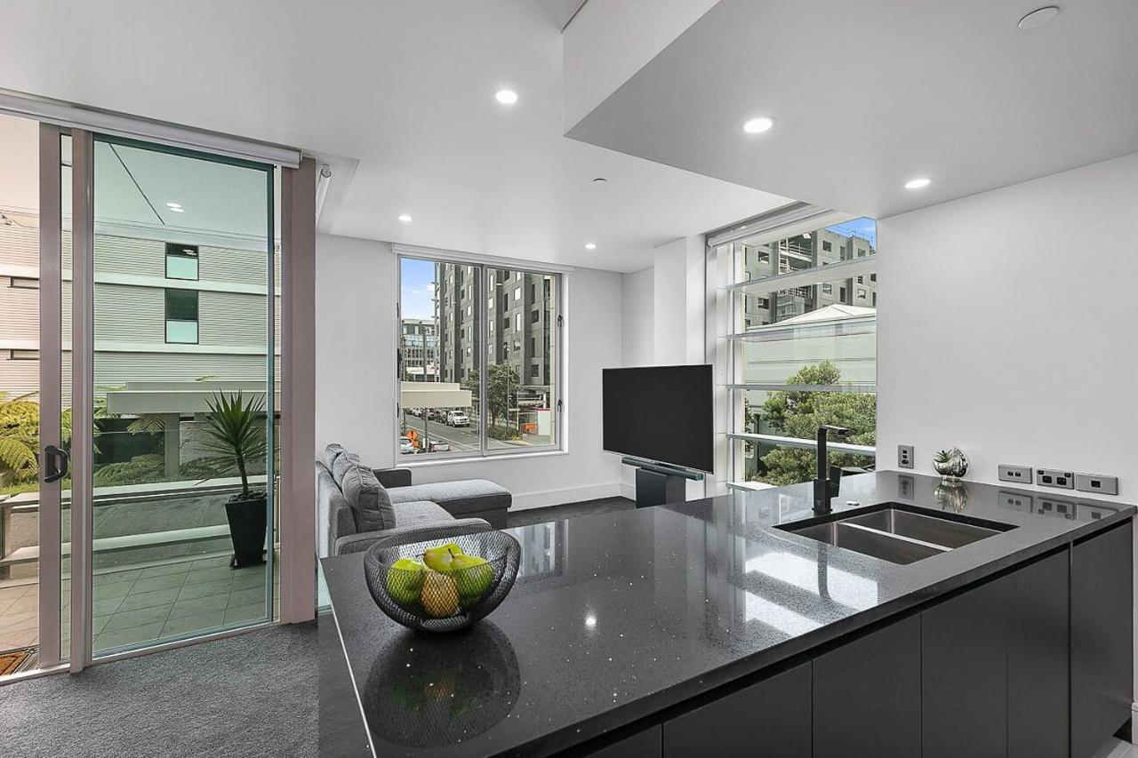 Qv Upscale Modern Viaduct Apt With Parking - 965 Auckland Exteriör bild